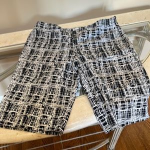 Black and White Shorts